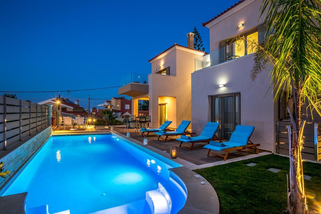 Superior Villa Marina Mare Sauna Hammam Nea Kydonia Buitenkant foto