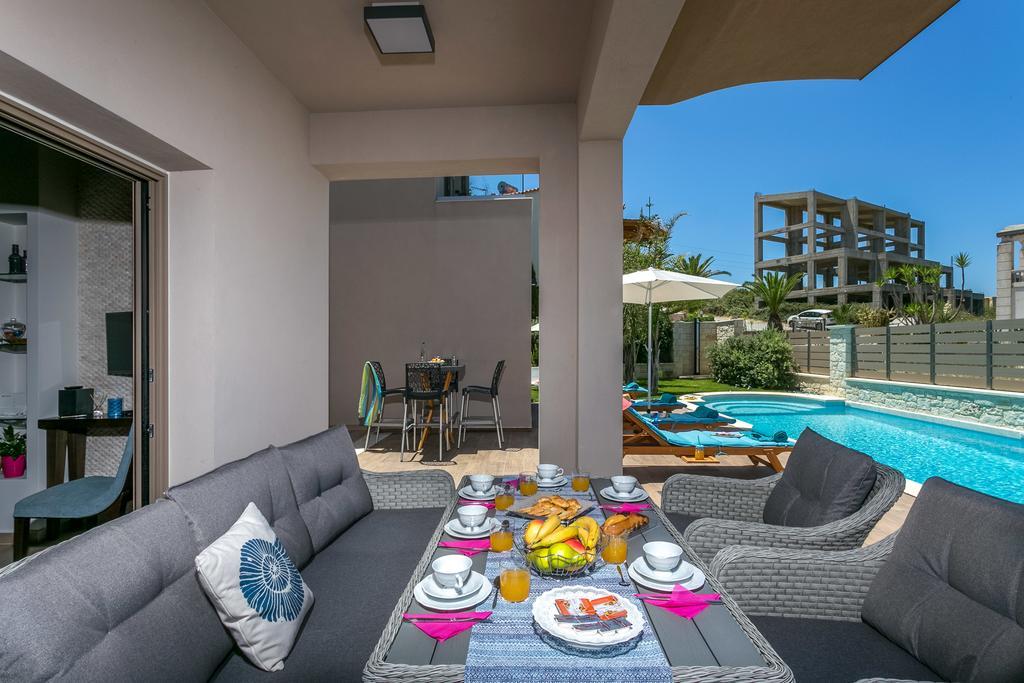Superior Villa Marina Mare Sauna Hammam Nea Kydonia Buitenkant foto